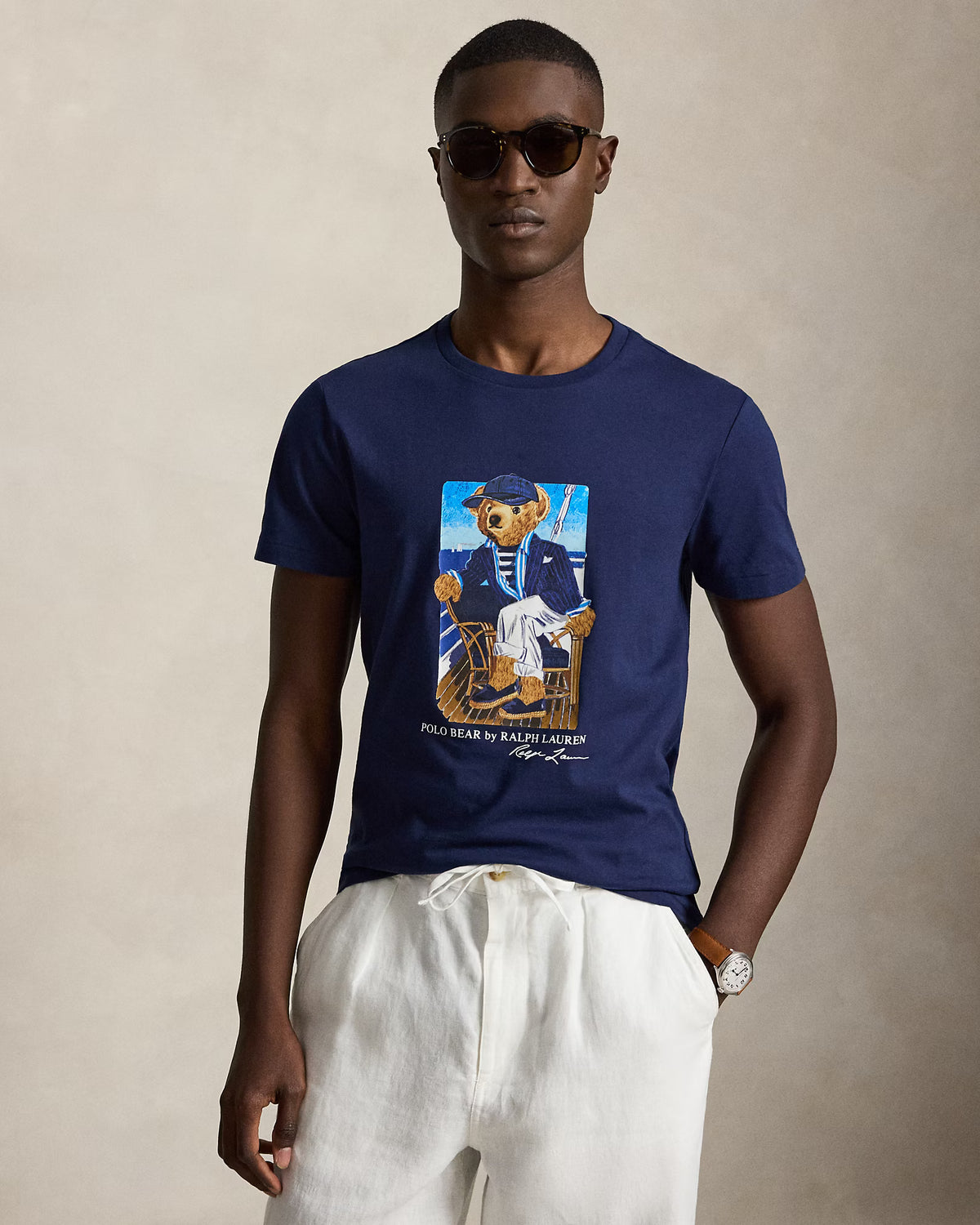Camiseta Slim Fit con estampado de oso