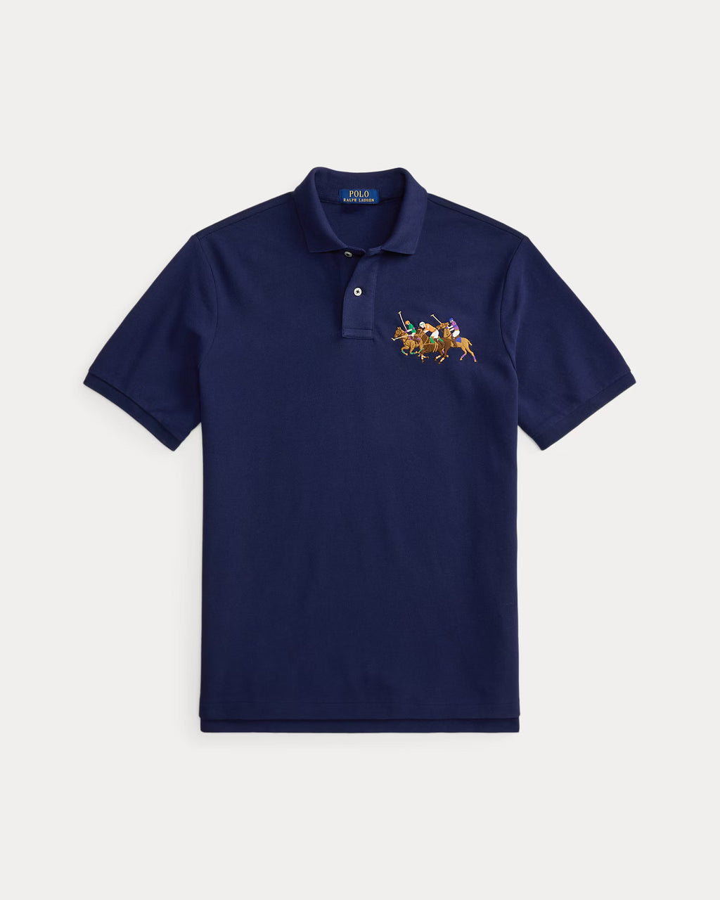 Polo bordado triple-pony