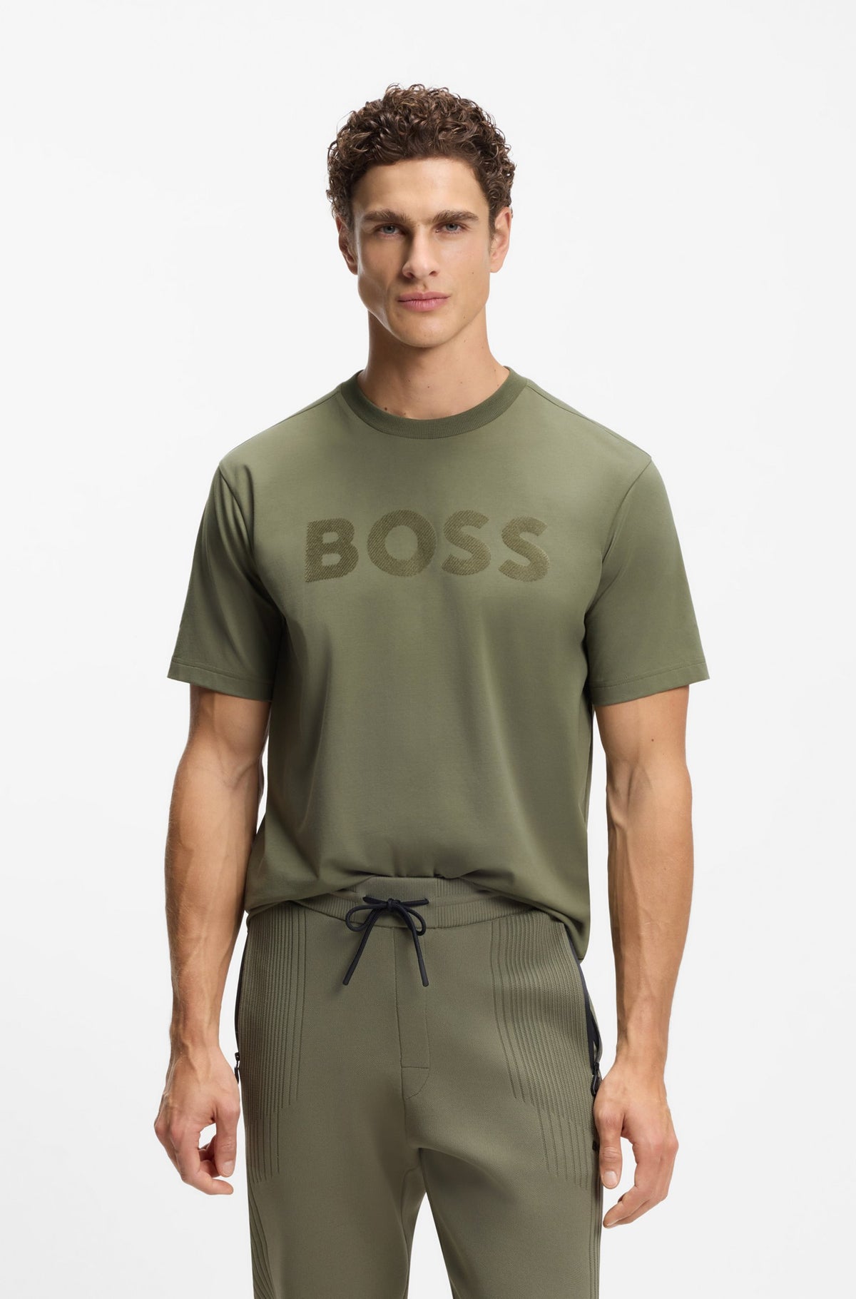 Camiseta con logo tonal