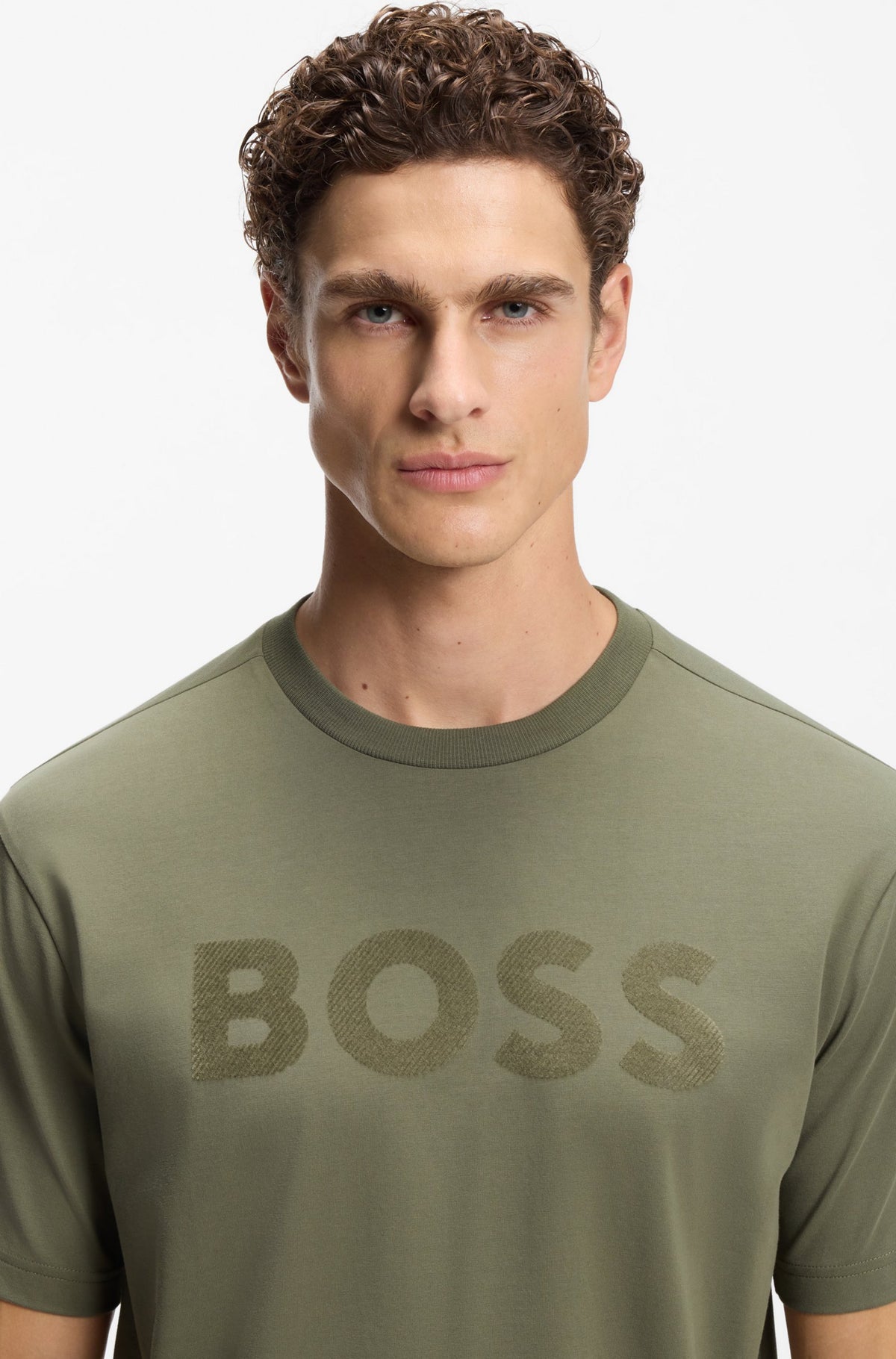 Camiseta con logo tonal