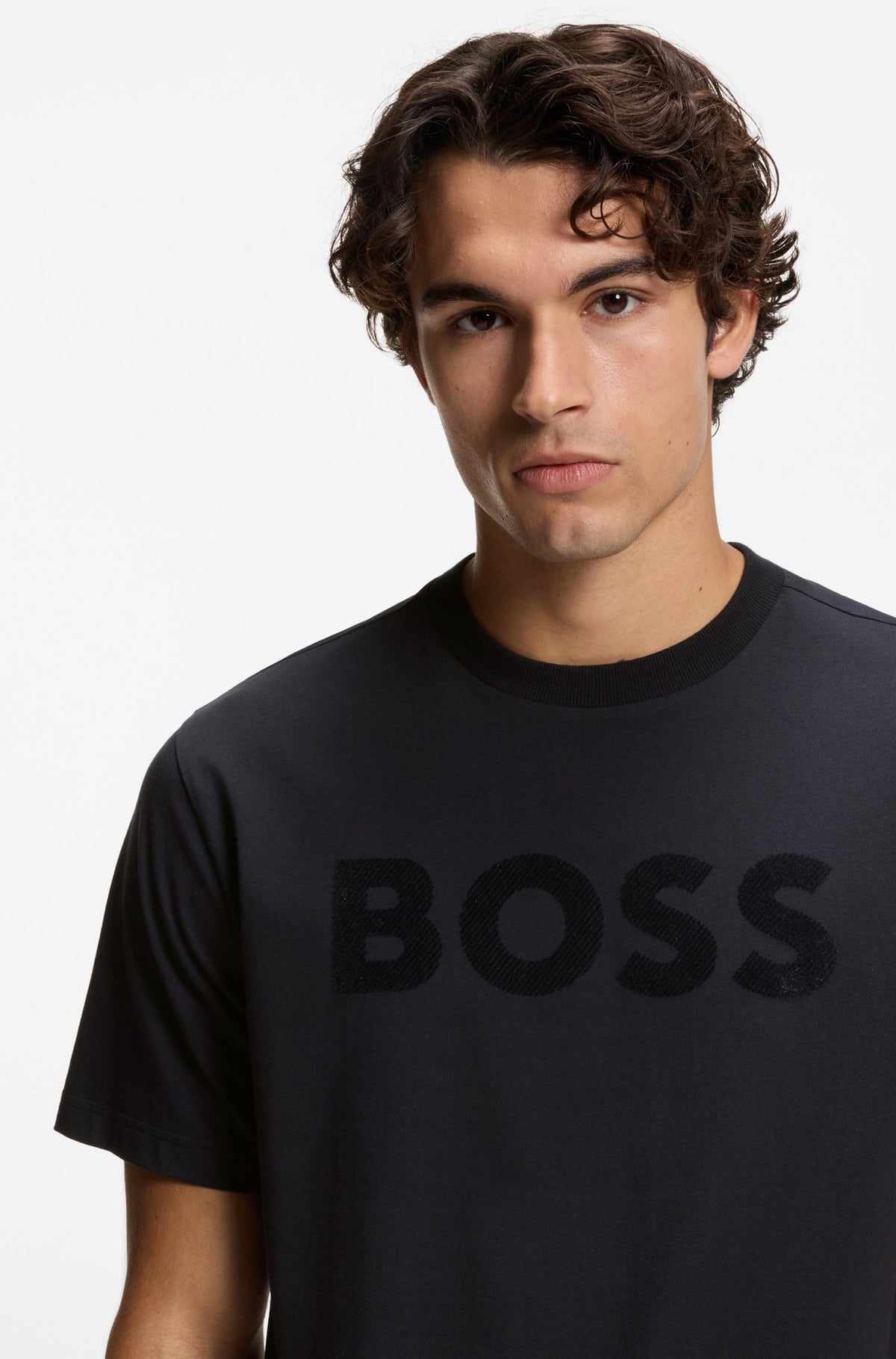 Camiseta con logo tonal